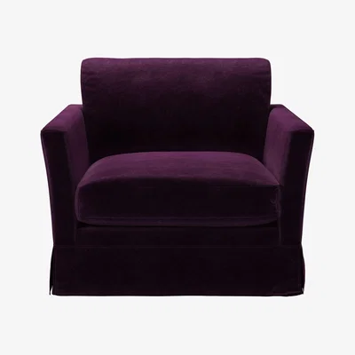 Sofa.com Otto Armchair in Plum Smart Velvet