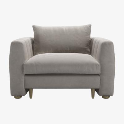 Sofa.com Tiffany Armchair in Nimbus Aquaclean Clever Velvet