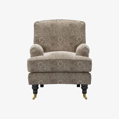 Sofa.com Bluebell Small Armchair in Marigold Velvet Iron