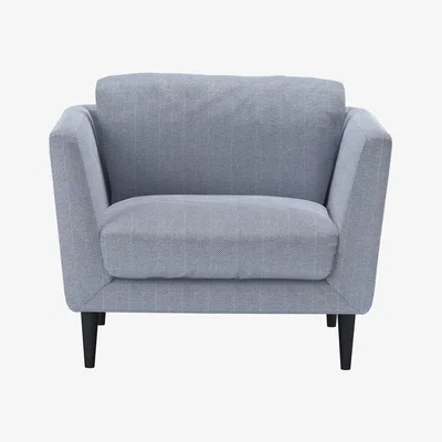 Sofa.com Perfectly Pristine Holly Armchair in Uniform House Herringbone Weave - sofa.com