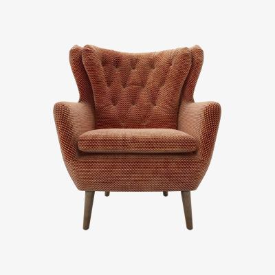 Sofa.com Ernest Swivel Armchair in Pomegranate Bubble Velvet
