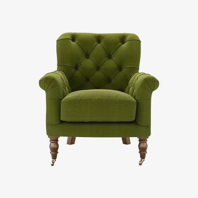 Sofa.com Poppy Armchair in Vine Leaf Organic Smart Cotton