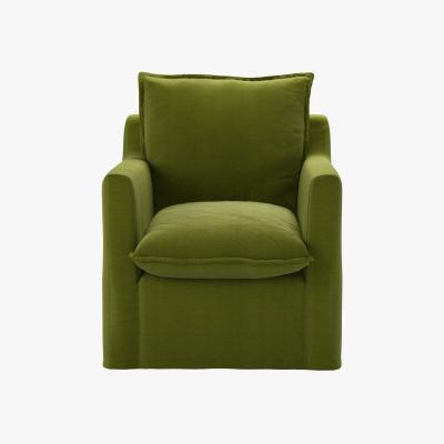 Sofa.com Anders Armchair in Vine Leaf Organic Smart Cotton