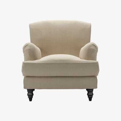 Sofa.com Snowdrop Armchair in Pennine Stone Organic Smart Cotton