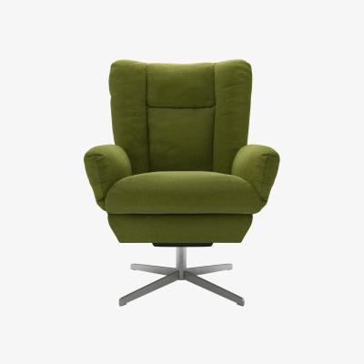 Sofa.com Ellora Swivel Armchair in Vine Leaf Organic Smart Cotton