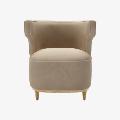 Sofa.com Edie Armchair in Fawn Aquaclean Clever Velvet