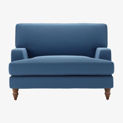 Sofa.com Isla Loveseat in Heather Blue Smart Cotton - sofa.com