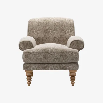 Sofa.com Saturday Armchair in Marigold Velvet Iron