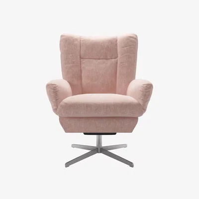 Sofa.com Ellora Swivel Armchair in Pavilion Pink Brushstroke