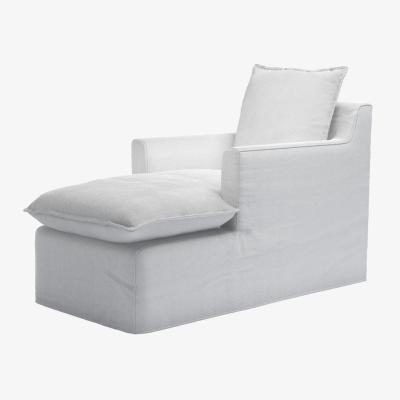 Sofa.com Anders Chaise Armchair in Harbour Aquaclean Clever Velvet
