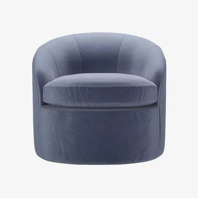 Sofa.com Quinn Armchair in Sapphire Smart Velvet