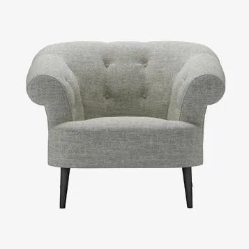 Sofa.com Zeppelin Armchair in Grey Marl Highland Tweed - sofa.com