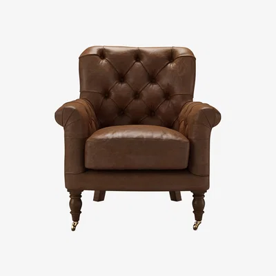 Sofa.com Nearly New Poppy Armchair in Tan Vintage Leather - sofa.com