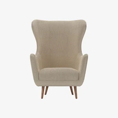 Sofa.com Louis Armchair in Cashew Baylee Viscose Linen - sofa.com