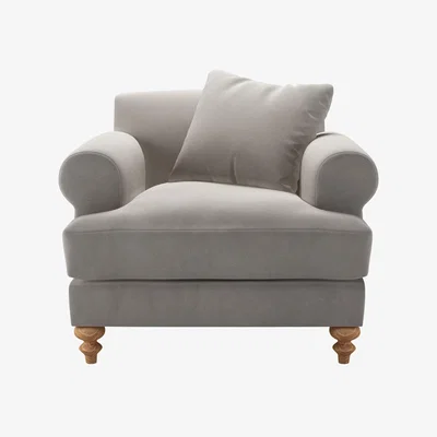 Sofa.com Teddy Armchair in Nimbus Aquaclean Clever Velvet