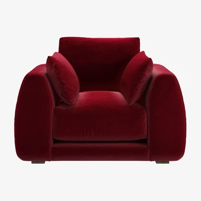 Sofa.com Carmel Armchair in Malbec Cotton Matt Velvet
