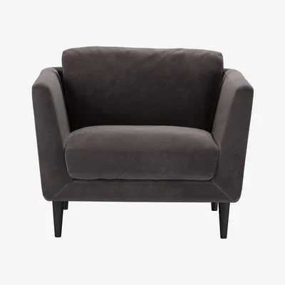 Sofa.com Holly Armchair in Shale Aquaclean Clever Velvet
