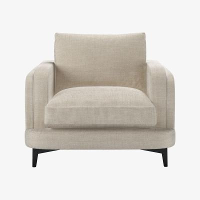 Sofa.com Boston Curved Arm Armchair in Jasmine Silky Jacquard Weave
