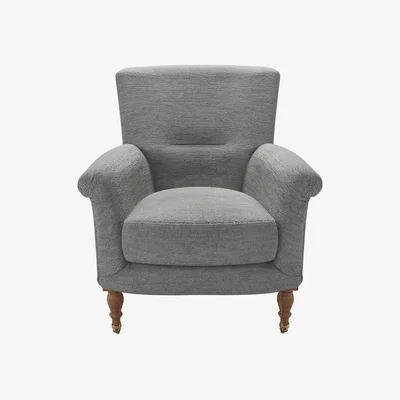 Sofa.com Alderney Armchair in Gull Slubby Cotton - sofa.com