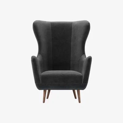 Sofa.com Louis Armchair in Armour Smart Velvet - sofa.com