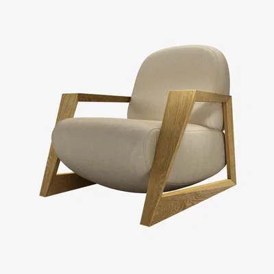 Sofa.com Hockney Armchair in White Sands Soft Chenille - sofa.com