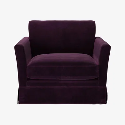 Sofa.com Otto Armchair in Damson Smart Velvet