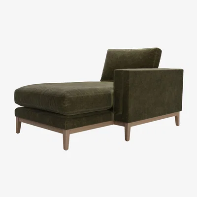 Sofa.com Costello  RHF Chaise Armchair in Juniper Aquaclean Clever Chenille
