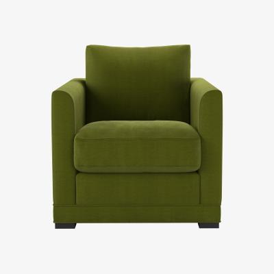 Sofa.com Aissa Armchair in Vine Leaf Organic Smart Cotton