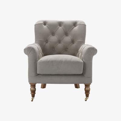 Sofa.com Poppy Armchair in Nimbus Aquaclean Clever Velvet