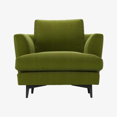 Sofa.com Lars Armchair in Vine Leaf Organic Smart Cotton