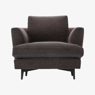 Sofa.com Lars Armchair in Shale Aquaclean Clever Velvet