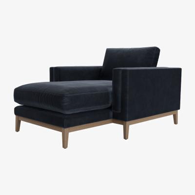 Sofa.com Costello Chaise Armchair in Mercury Cashmere Velvet