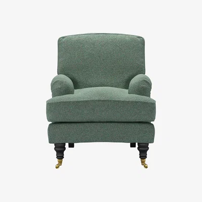 Sofa.com Bluebell Small Armchair in Peacock Plush Tweed Boucle - sofa.com