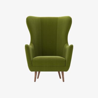 Sofa.com Louis Armchair in Vine Leaf Organic Smart Cotton