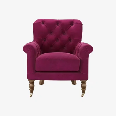 Sofa.com Poppy Armchair in Persian Rose Smart Velvet