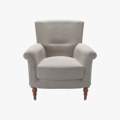 Sofa.com Alderney Armchair in Nimbus Aquaclean Clever Velvet