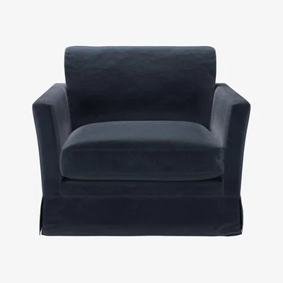 Sofa.com Otto Armchair in Skyfall Cotton Matt Velvet