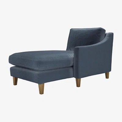 Sofa.com Iggy RHF Chaise Armchair in Skyfall Cotton Matt Velvet