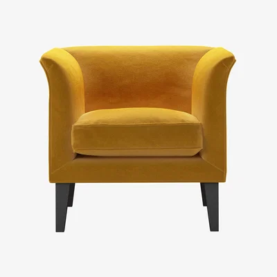 Sofa.com Fingal Armchair in Butterscotch Cotton Matt Velvet - sofa.com