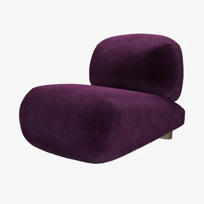 Sofa.com Seattle Armchair in Plum Smart Velvet - sofa.com