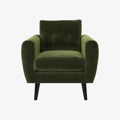 Sofa.com Jack Armchair in Green Velvet - sofa.com