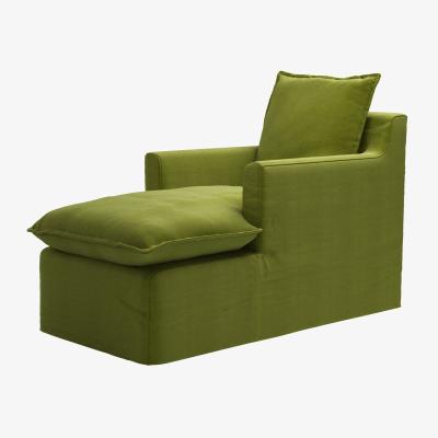 Sofa.com Anders Chaise Armchair in Vine Leaf Organic Smart Cotton