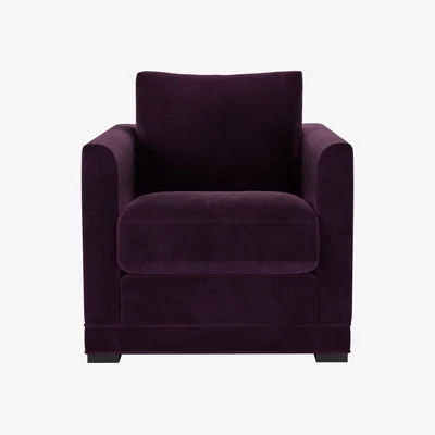 Sofa.com Aissa Armchair in Damson Smart Velvet