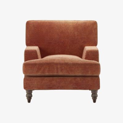 Sofa.com Isla Small Armchair in Pomegranate Bubble Velvet