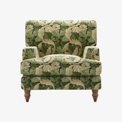 Sofa.com Isla Armchair in Acanthus Velvet Nettle