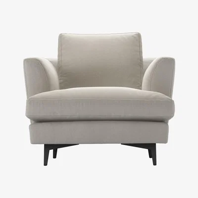 Sofa.com Lars Armchair in Stoneware Easy Cotton