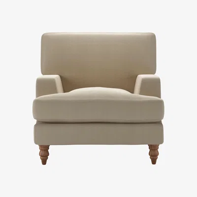 Sofa.com Isla Armchair in Pennine Stone Organic Smart Cotton