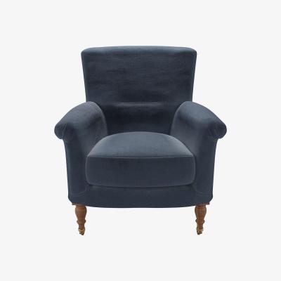 Sofa.com Alderney Armchair in Skyfall Cotton Matt Velvet
