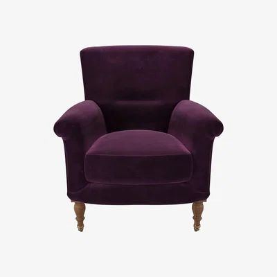 Sofa.com Alderney Armchair in Damson Smart Velvet