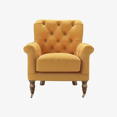 Sofa.com Poppy Armchair in Ochre Easy Cotton - sofa.com